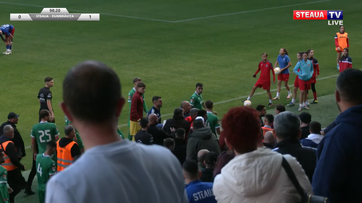 Daniel Oprița, de necontrolat » Scandal-monstru la Steaua - Dumbrăvița: scene reprobabile