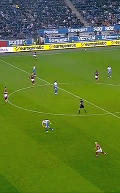 Rapid a lovit după o cursă de 65 de metri!