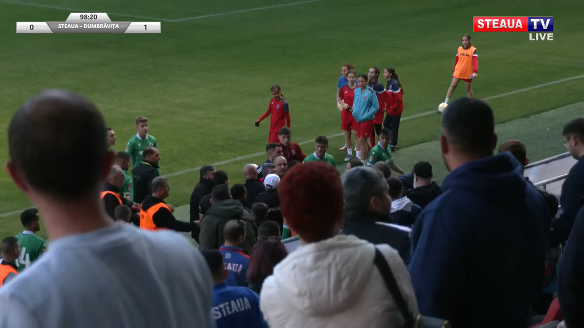 Daniel Oprița, de necontrolat » Scandal-monstru la Steaua - Dumbrăvița: scene reprobabile