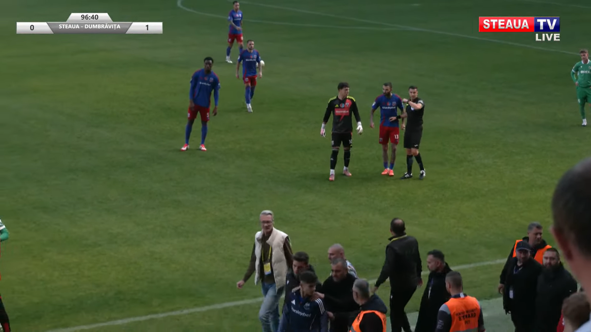 Daniel Oprița, de necontrolat » Scandal-monstru la Steaua - Dumbrăvița: scene reprobabile