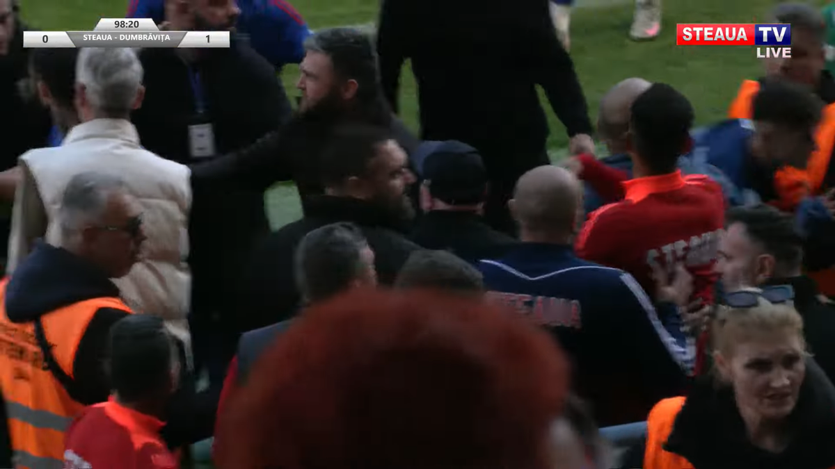 Daniel Oprița, de necontrolat » Scandal-monstru la Steaua - Dumbrăvița: scene reprobabile