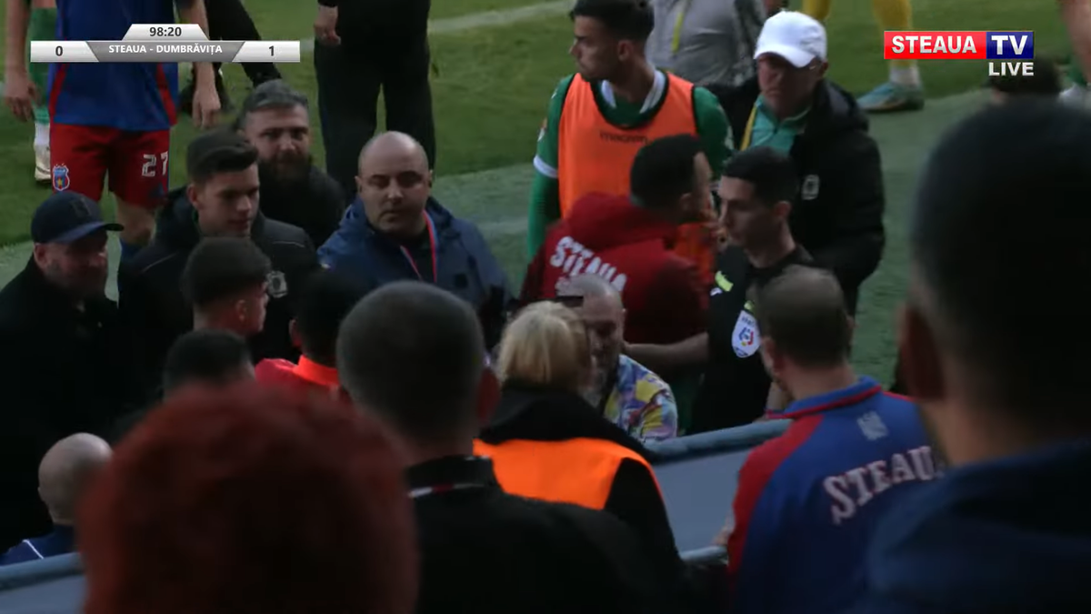 Daniel Oprița, de necontrolat » Scandal-monstru la Steaua - Dumbrăvița: scene reprobabile