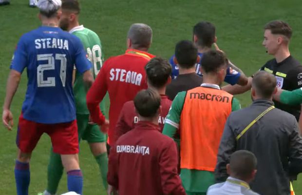 Daniel Oprița, de necontrolat » Scandal-monstru la Steaua - Dumbrăvița: scene reprobabile