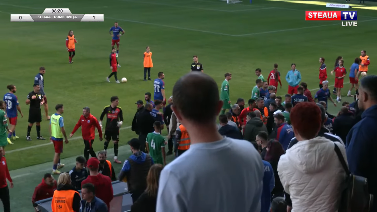 Daniel Oprița, de necontrolat » Scandal-monstru la Steaua - Dumbrăvița: scene reprobabile