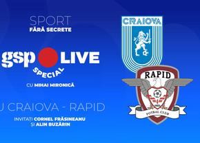 Universitatea Craiova - Rapid » Se anunță spectacol în Bănie! Mihai Mironică analizează partida alături de Cornel Frăsineanu și Alin Buzărin