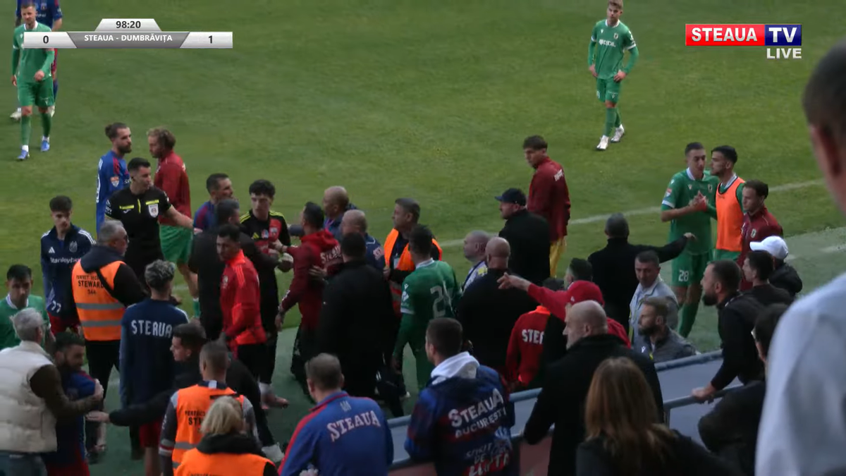 Daniel Oprița, de necontrolat » Scandal-monstru la Steaua - Dumbrăvița: scene reprobabile