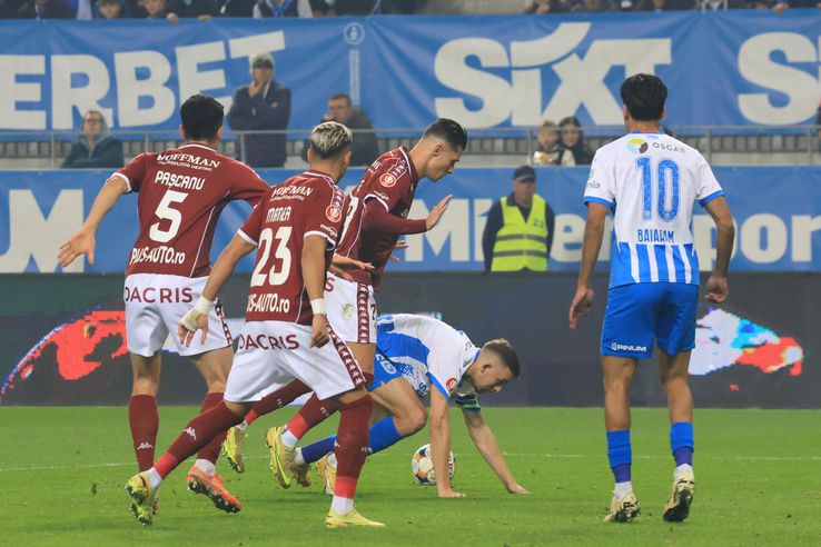 Alex Pașcanu, Cristi Manea, Alex Dobre și Baiaram în Universitatea Craiova - Rapid / Ionuț Iordache (GSP)