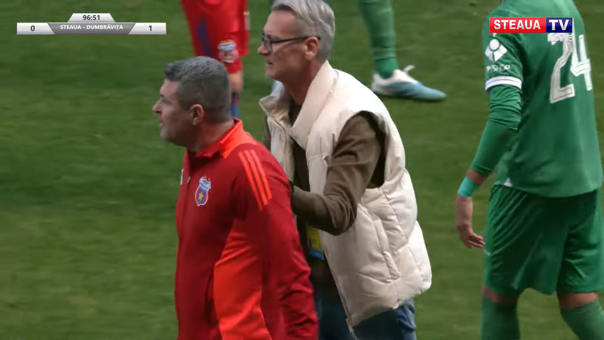 Daniel Oprița, de necontrolat » Scandal-monstru la Steaua - Dumbrăvița: scene reprobabile