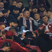 Scandal în galeria la Rapidului în timpul meciului cu Universitatea Craiova // FOTO: Ionuț Iordache (GSP)