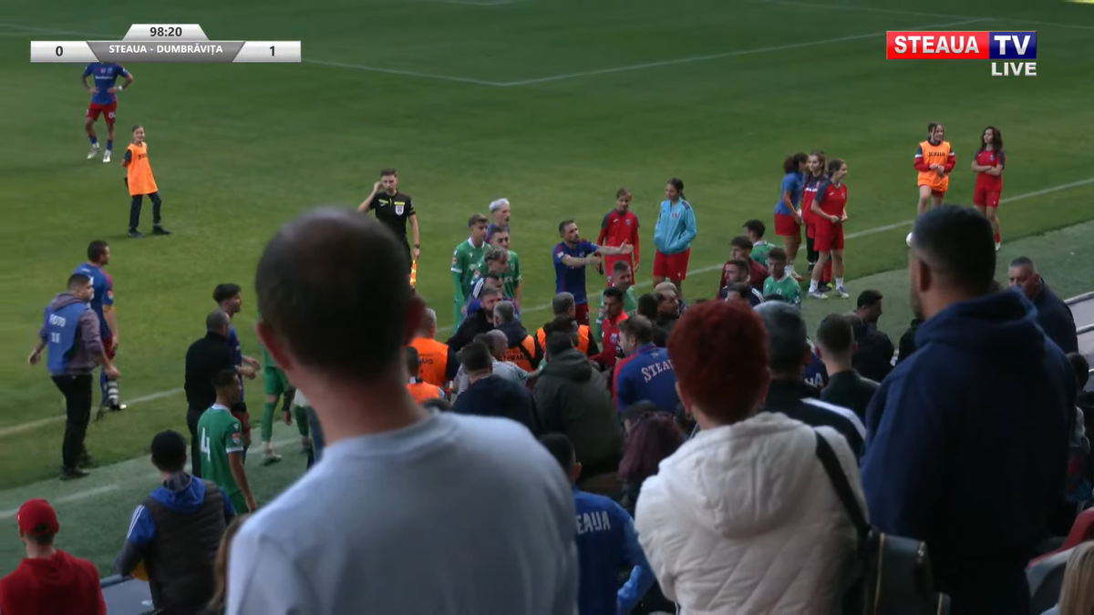 Daniel Oprița, de necontrolat » Scandal-monstru la Steaua - Dumbrăvița: scene reprobabile