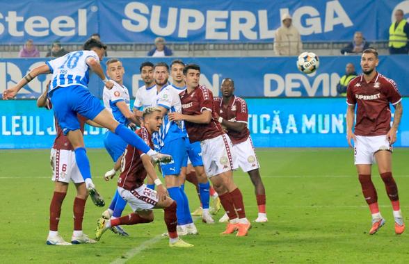 A spart gheața în Craiova – Rapid! Scăpat de marcaj, a reușit primul lui gol în Superliga