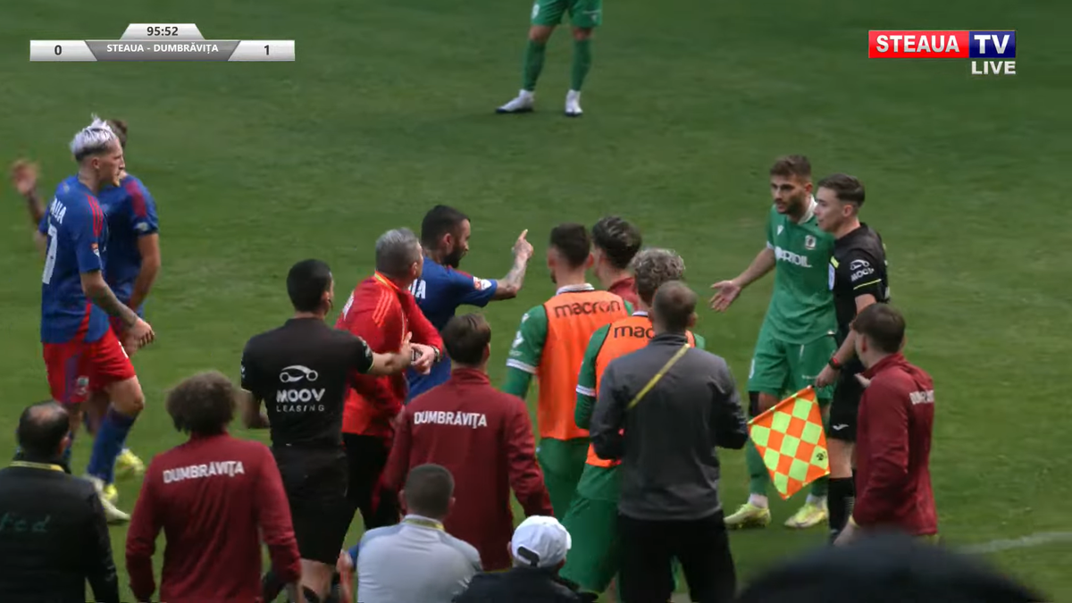 Daniel Oprița, de necontrolat » Scandal-monstru la Steaua - Dumbrăvița: scene reprobabile