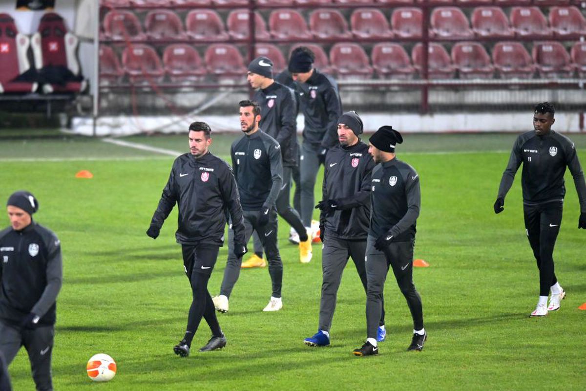 CFR Cluj - CSKA Sofia: antrenamentul oficial al clujenilor, înaintea meciului din grupele Europa League