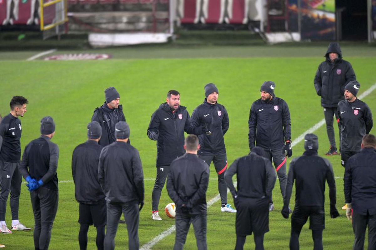 CFR Cluj - CSKA Sofia: antrenamentul oficial al clujenilor, înaintea meciului din grupele Europa League
