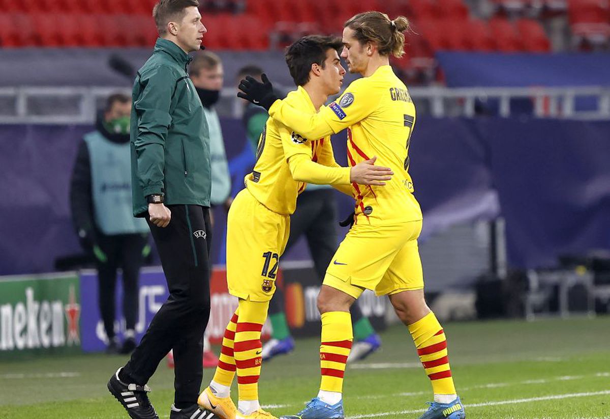 Ferencvaros - Barcelona. VIDEO S-a întors vechiul Griezmann? Francezul a înscris cu călcâiul la Budapesta!