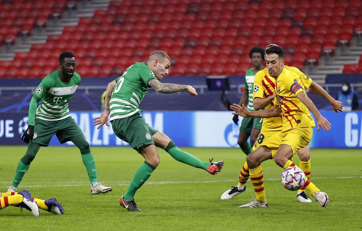 Ferencvaros - Barcelona. VIDEO S-a întors vechiul Griezmann? Francezul a înscris cu călcâiul la Budapesta!