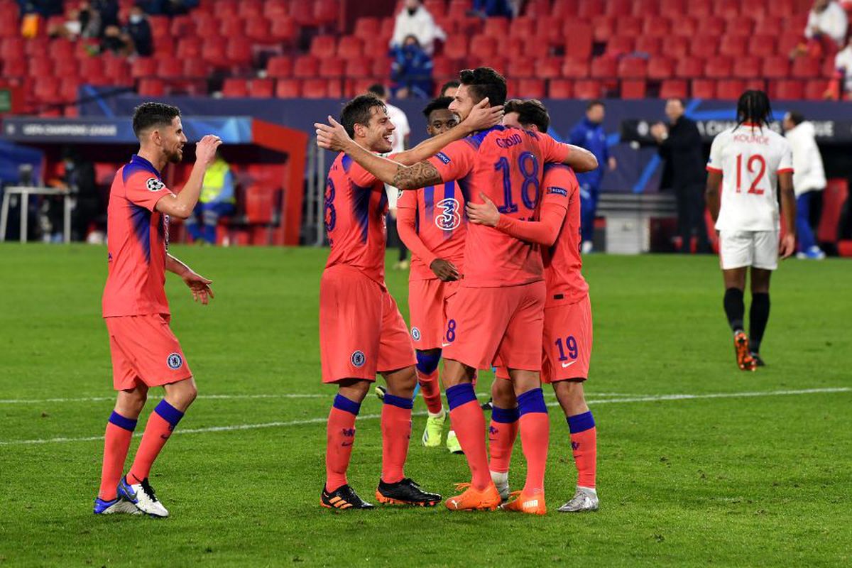 FC Sevilla - Chelsea. Olivier Giroud, „poker” pe Ramón Sánchez Pizjuán