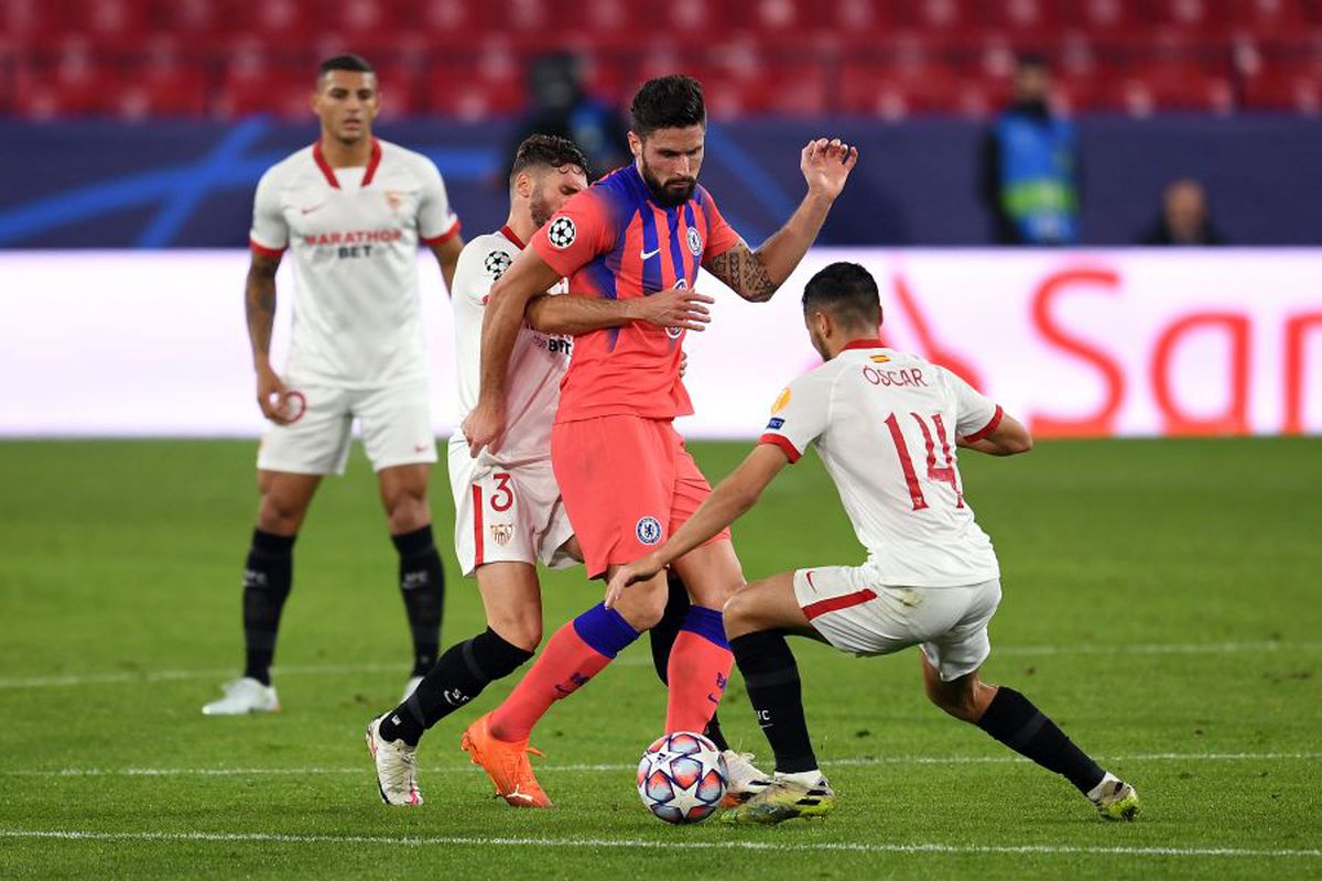 FC Sevilla - Chelsea. Olivier Giroud, „poker” pe Ramón Sánchez Pizjuán