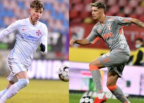 Liderii generațiilor 2001 și 2002 față în față, în FCSB - UTA » Comparație pe acest sezon între Tavi Popescu și David Miculescu, în funcție de 4 parametri