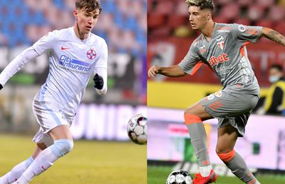 Liderii generațiilor 2001 și 2002 față în față, în FCSB - UTA » Comparație pe acest sezon între Tavi Popescu și David Miculescu, în funcție de 4 parametri