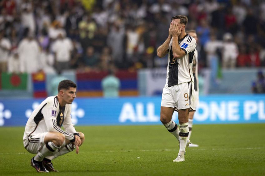 Germania a fost eliminată de la Campionatul Mondial din Qatar încă din faza grupelor și a devenit ținta ironiilor pe internet/ foto: Imago Images