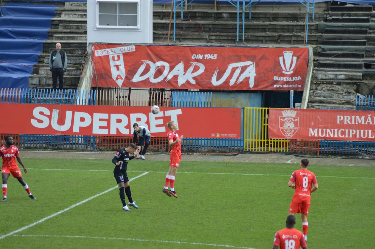 UTA o bate pe Hermannstadt în primul meci al zilei în Superliga » Prima înfrângere suferită de sibieni după aproape 4 luni!