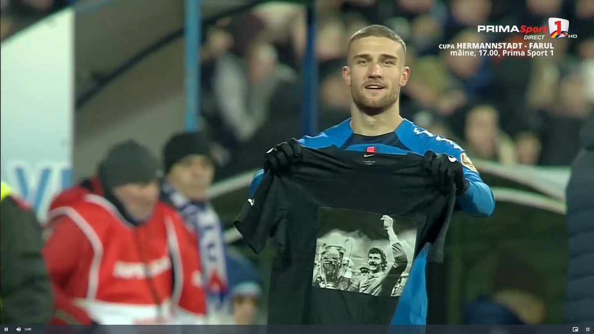 În memoria lui Duckadam! Gestul făcut de Daniel Bîrligea, după ce a deschis scorul în Oțelul - FCSB