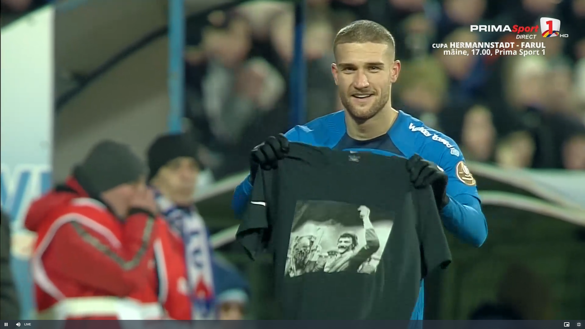 Daniel Bîrligea i-a dedicat golul din Oțelul - FCSB lui Helmuth Duckadam
