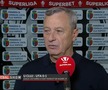 Mircea Rednic a izbucnit în lacrimi la flash-interviu în timp ce vorbea despre Helmuth Duckadam, foto: captură Prima Sport