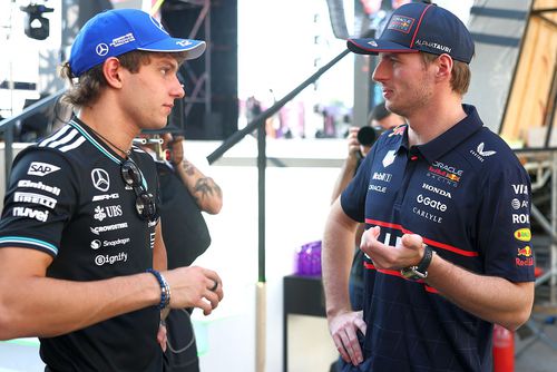 Kimi Antonelli, alături de Max Verstappen // foto: Guliver/gettyimages