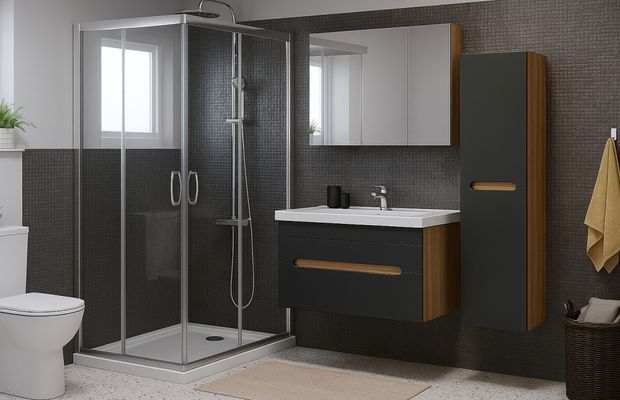 Eroii băii moderne: cabine de duș și cădițe ce economisesc spațiu