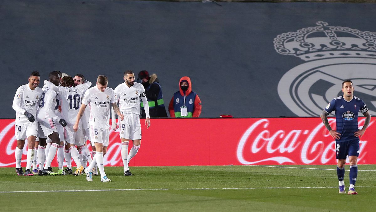 REAL MADRID - CELTA VIGO 2-0.  VIDEO + FOTO. Real Madrid, start perfect în 2021! Elevii lui Zidane au urcat pe primul loc în Spania
