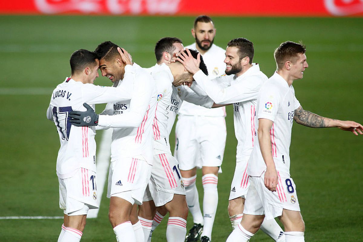 REAL MADRID - CELTA VIGO 2-0.  VIDEO + FOTO. Real Madrid, start perfect în 2021! Elevii lui Zidane au urcat pe primul loc în Spania