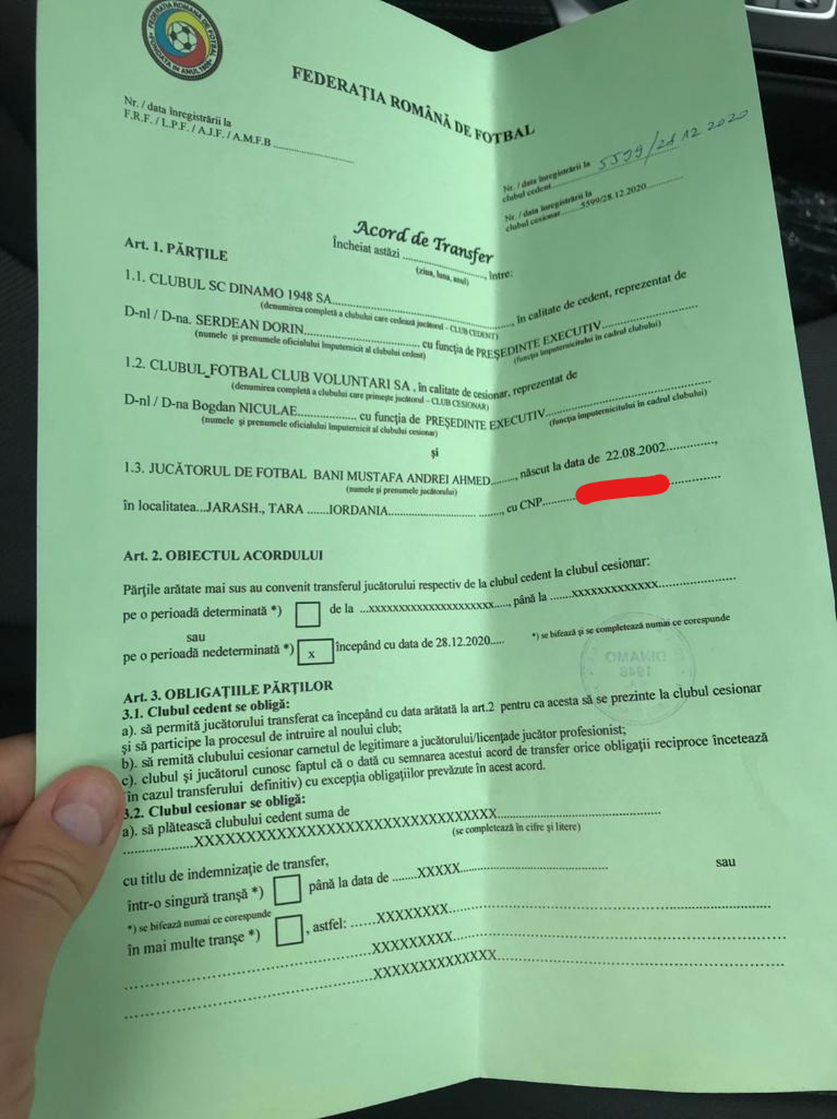 Cum ar fi încercat Dorin Șerdean să-l transfere pe Ahmed Bani la FC Voluntari