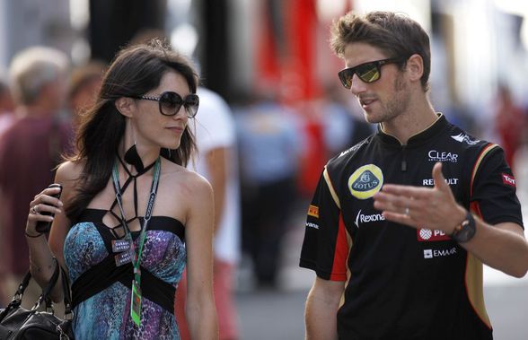 Ea îl ajută pe pilotul Romain Grosjean să se refacă după accidentul teribil din Formula 1