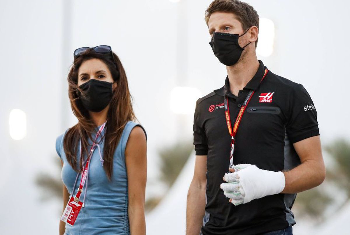 Ea îl ajută pe pilotul Romain Grosjean să se refacă după accidentul teribil din Formula 1