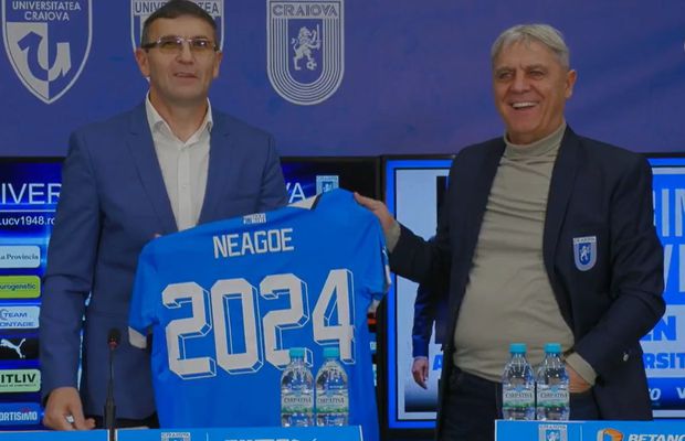 Eugen Neagoe, prezentat la Universitatea Craiova: „Îmi doresc să aducem titlul” » Toate declarațiile lui „Geană”: „E posibil să mai apară un jucător nou, nu e român”