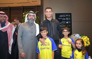 Poleit cu aur! Cum a fost întâmpinat Cristiano Ronaldo la aterizarea la Riyadh