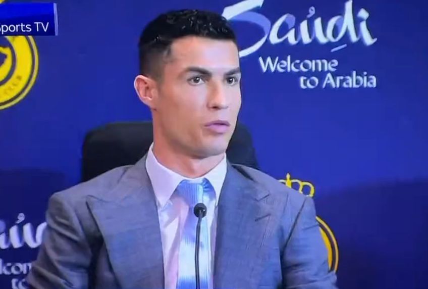 Cristiano Ronaldo (37 de ani) a comis o gafă imensă în timpul conferinței de prezentare la Al Nassr.