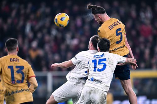 Golul lui Radu Drăgușin la Genoa - Inter 1-1, ultimul său meci în 2023 Foto: Imago