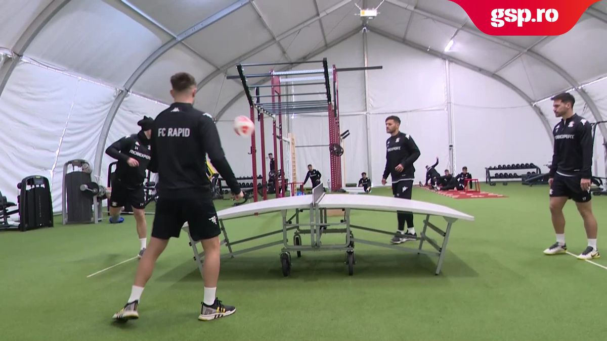 Rapid s-a reunit astăzi: 28 de jucători sub comanda lui Bergodi » Surprize-surprize. Cine l-a impresionat pe reporterul GSP: „Că tot ziceți că sunt firav”