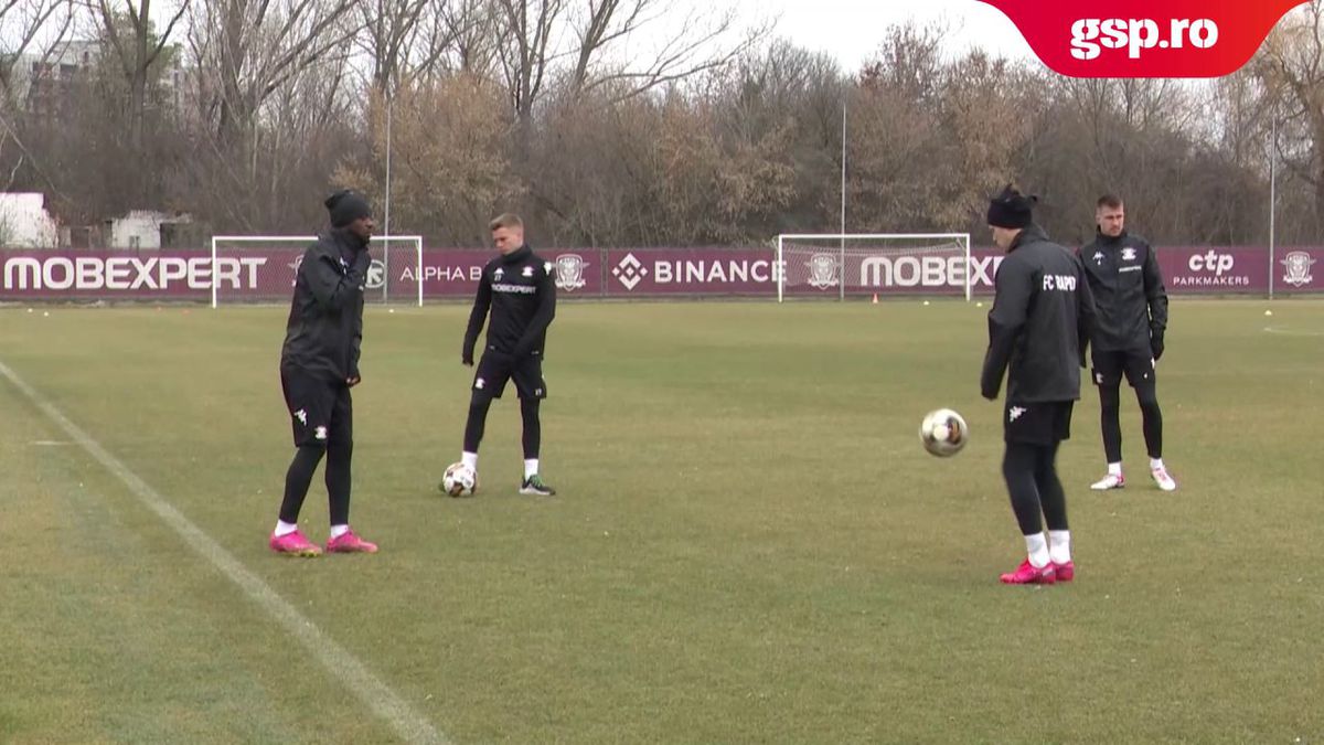 Rapid s-a reunit astăzi: 28 de jucători sub comanda lui Bergodi » Surprize-surprize. Cine l-a impresionat pe reporterul GSP: „Că tot ziceți că sunt firav”