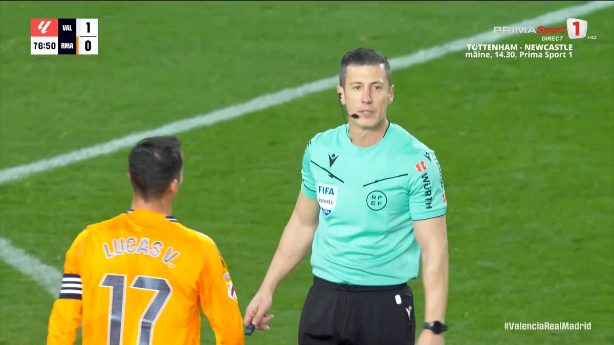 Gest golănesc al lui Vinicius în Valencia - Real Madrid