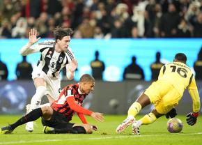 Lovitură de teatru! Rezultat neașteptat în Juventus - AC Milan, în semifinalele Supercupei Italiei