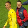 Vlad Nicoară la România U21, flancat de Mihai Lixandru și  Alexandru Pantea / foto: Imago Images