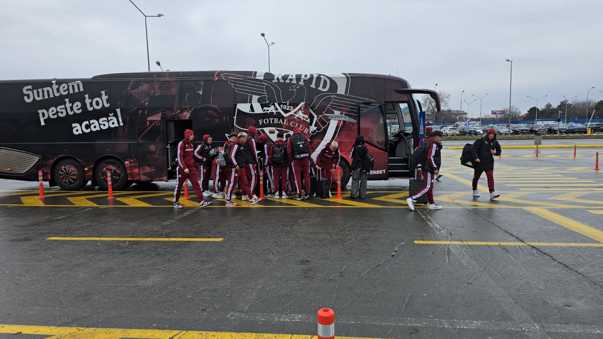 Rapid a plecat în cantonamentul din Antalya