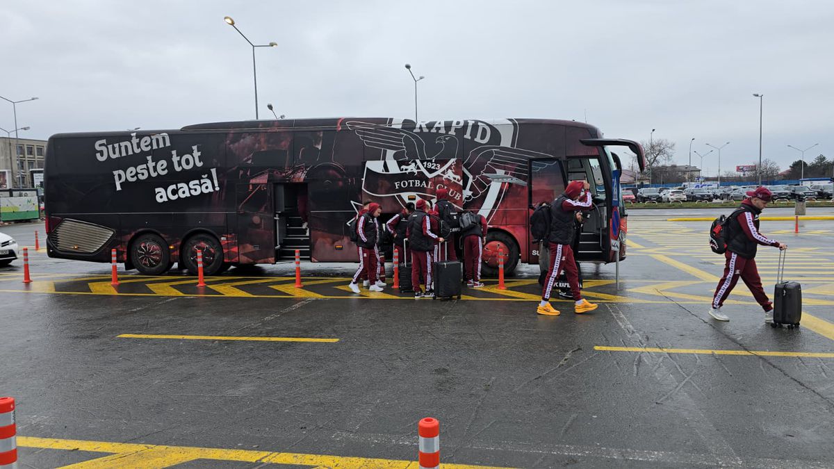 Rapid a plecat în cantonamentul din Antalya