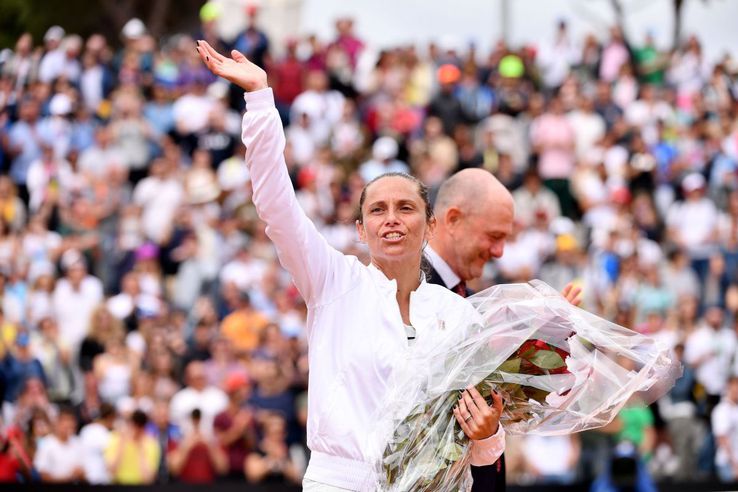 Roberta Vinci la Roma 2018, momentul retragerii Foto: Imago Images