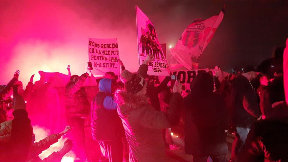 DINAMO - FCSB. VIDEO Ca în vremurile bune! Atmosfera creată de suporterii roș-albaștrilor înainte de Derby de România
