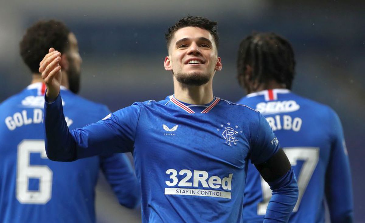 Ianis Hagi, cel mai bun în Rangers - St. Johnstone 1-0 » VIDEO cu execuția superbă a românului